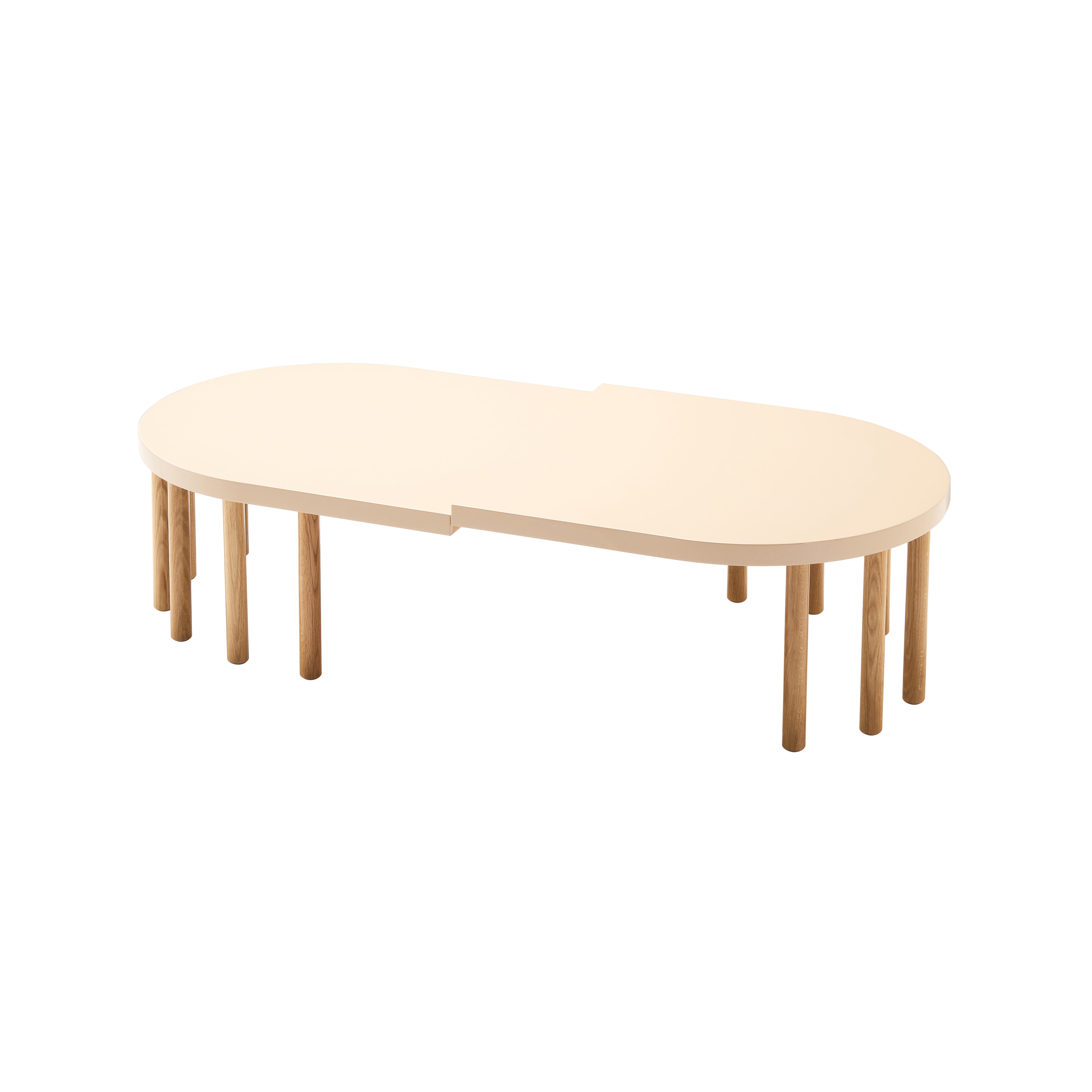 Bi-Level Oval Table: Large - 59.1