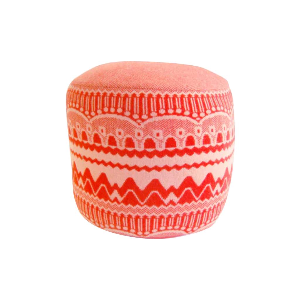 Henry Pouf: Zig Zag + Red