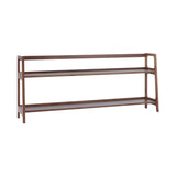 Agnes Long Shelving Unit: European Walnut