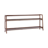 Agnes Long Shelving Unit: European Walnut