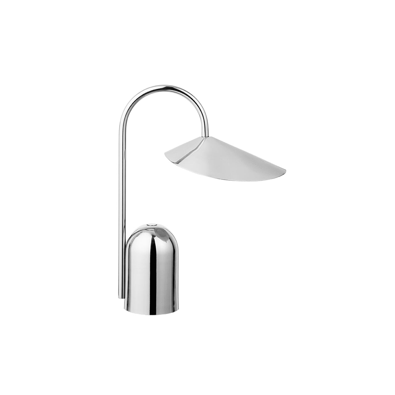 Arum Portable Lamp: Stainless Steel