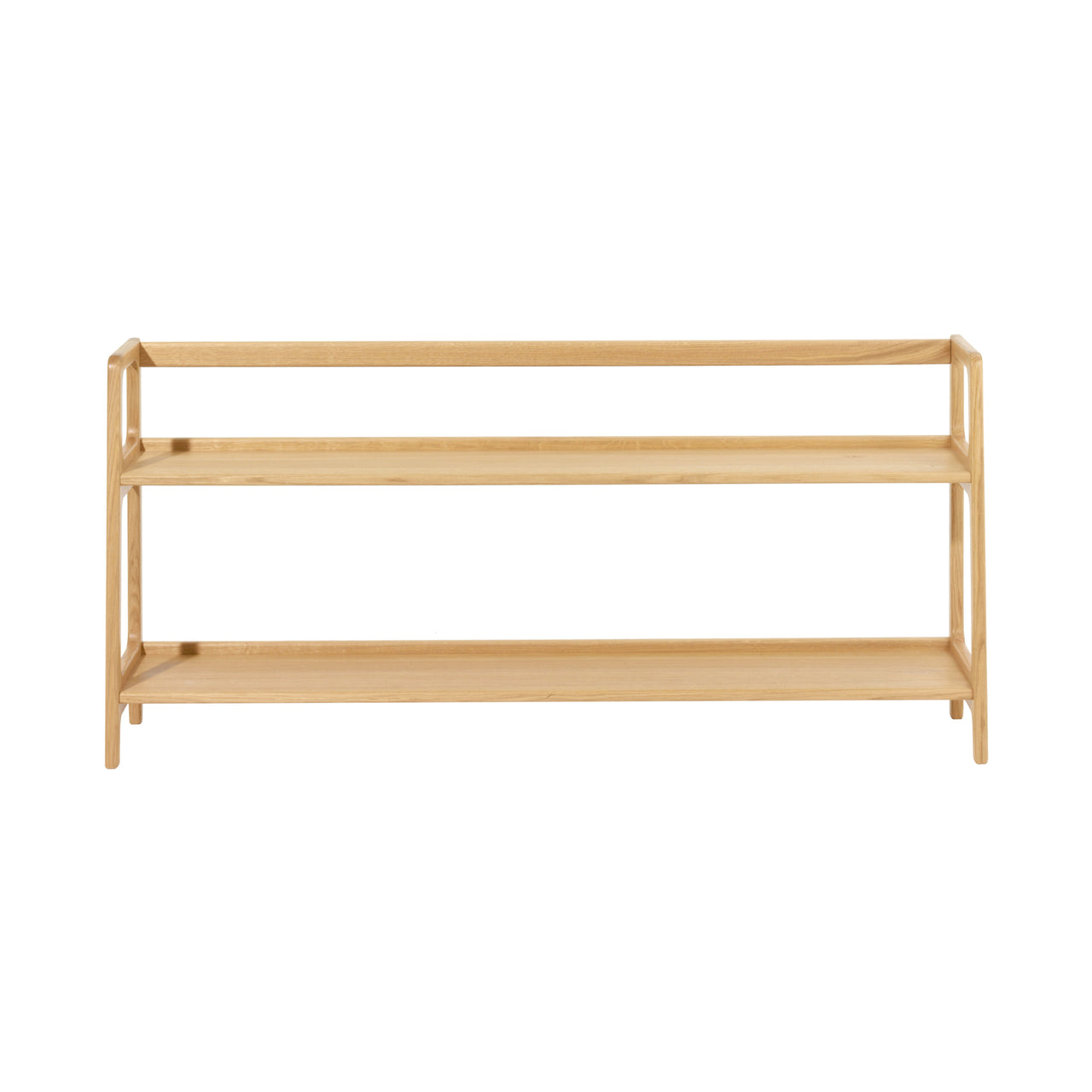Agnes Long Shelving Unit: European Oak