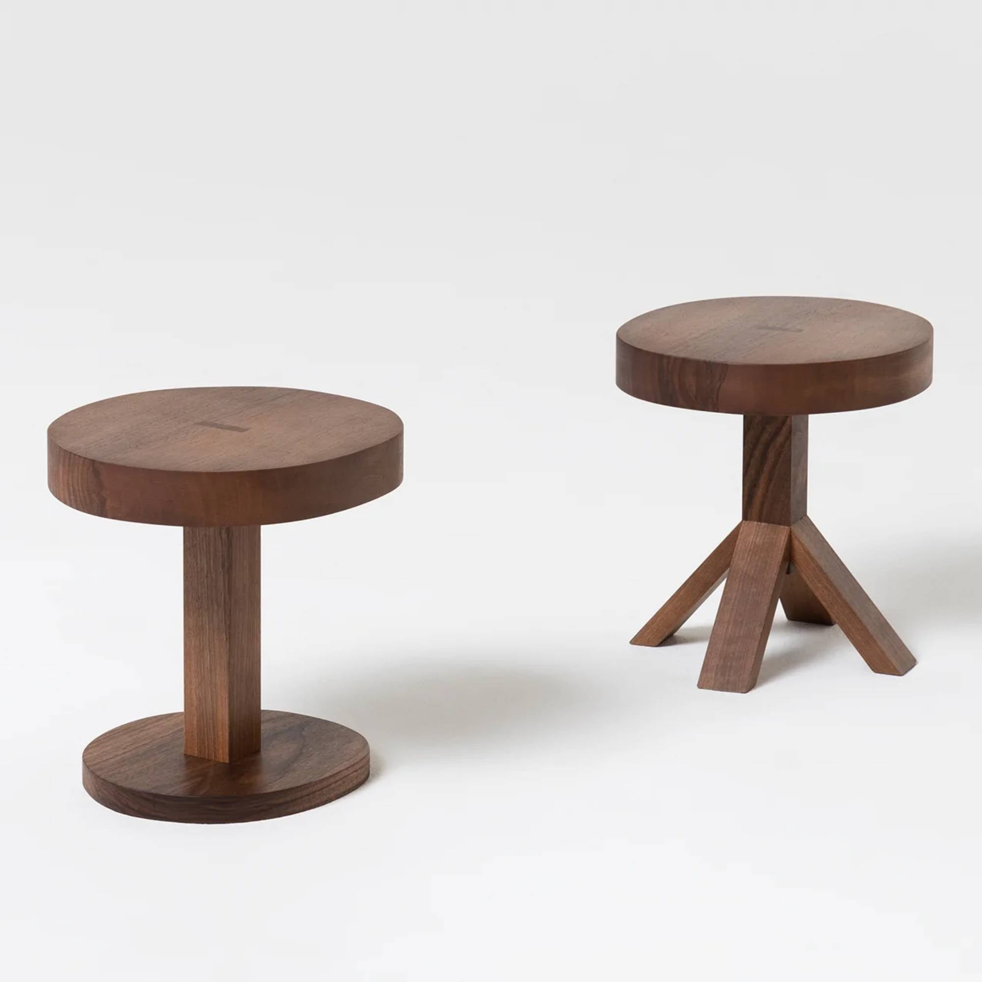 Left + Right Side Table: Round Base