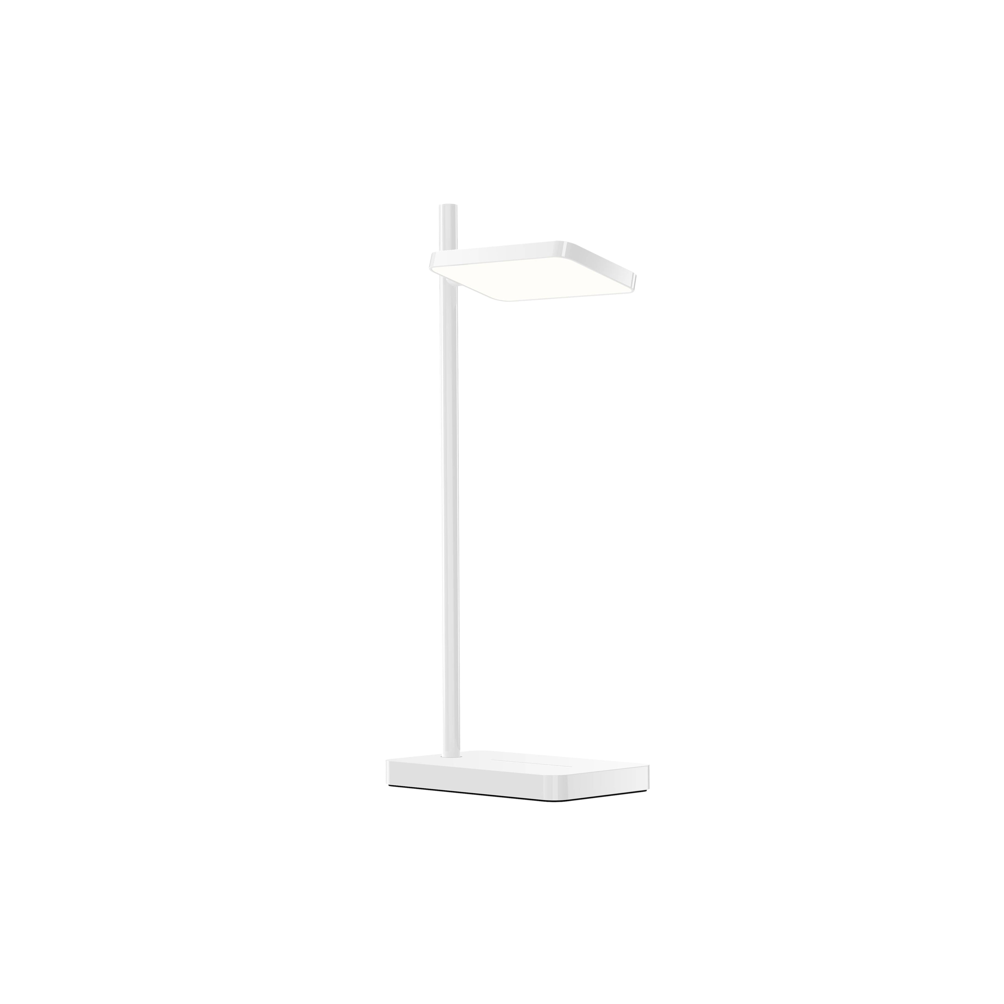 Talia Table Lamp + Wireless Device Charger: White