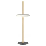 Nivél Portable Floor Lamp: White Oak + White