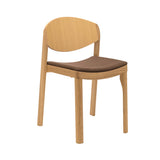 Mauro Stacking Chair: Upholstered + Oiled Oak