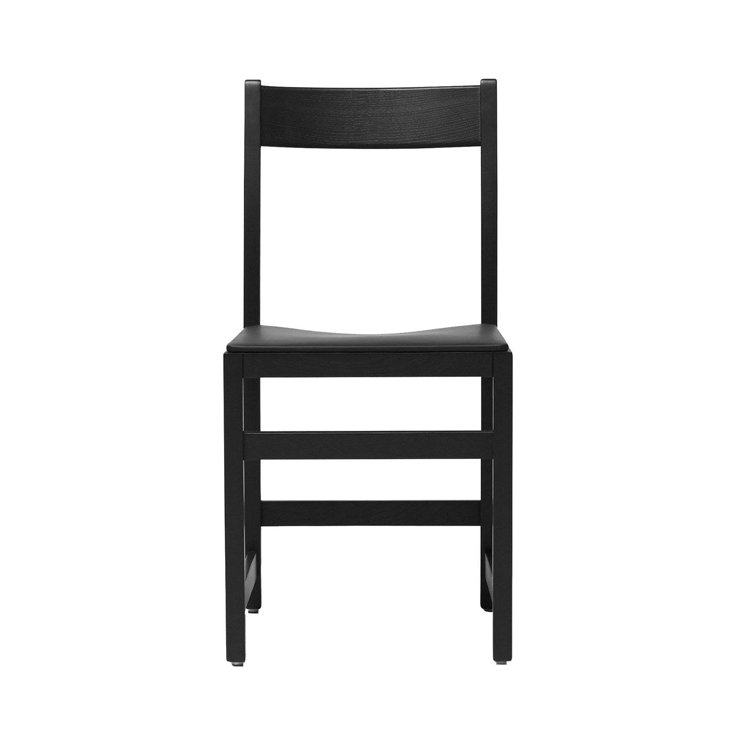 Waiter Chair: Upholstered + Black Stained Beech