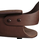 Showtime Low Armchair with Swivel Base: Seat Upholstered + DI