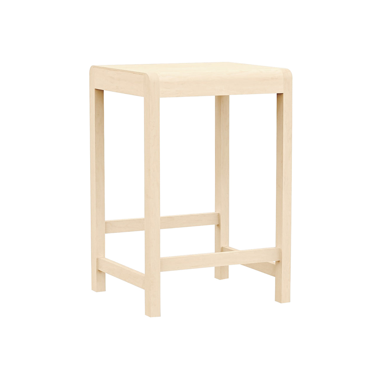01 Bar + Counter Stool: Counter + Natural Birch