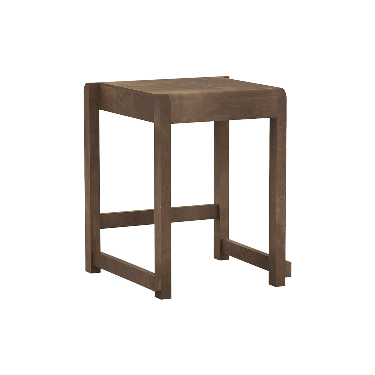 01 Low Stool : Dark Brown Birch