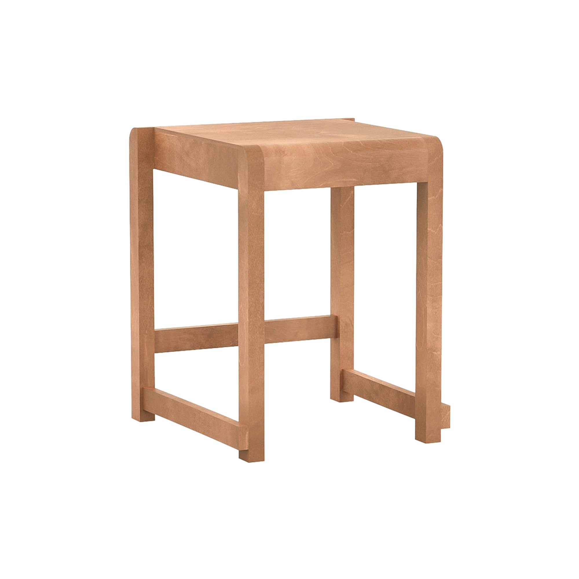 01 Low Stool : Warm Brown Birch