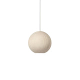 Liuku Base Pendant Light: Ball + Natural Matt Lacquered