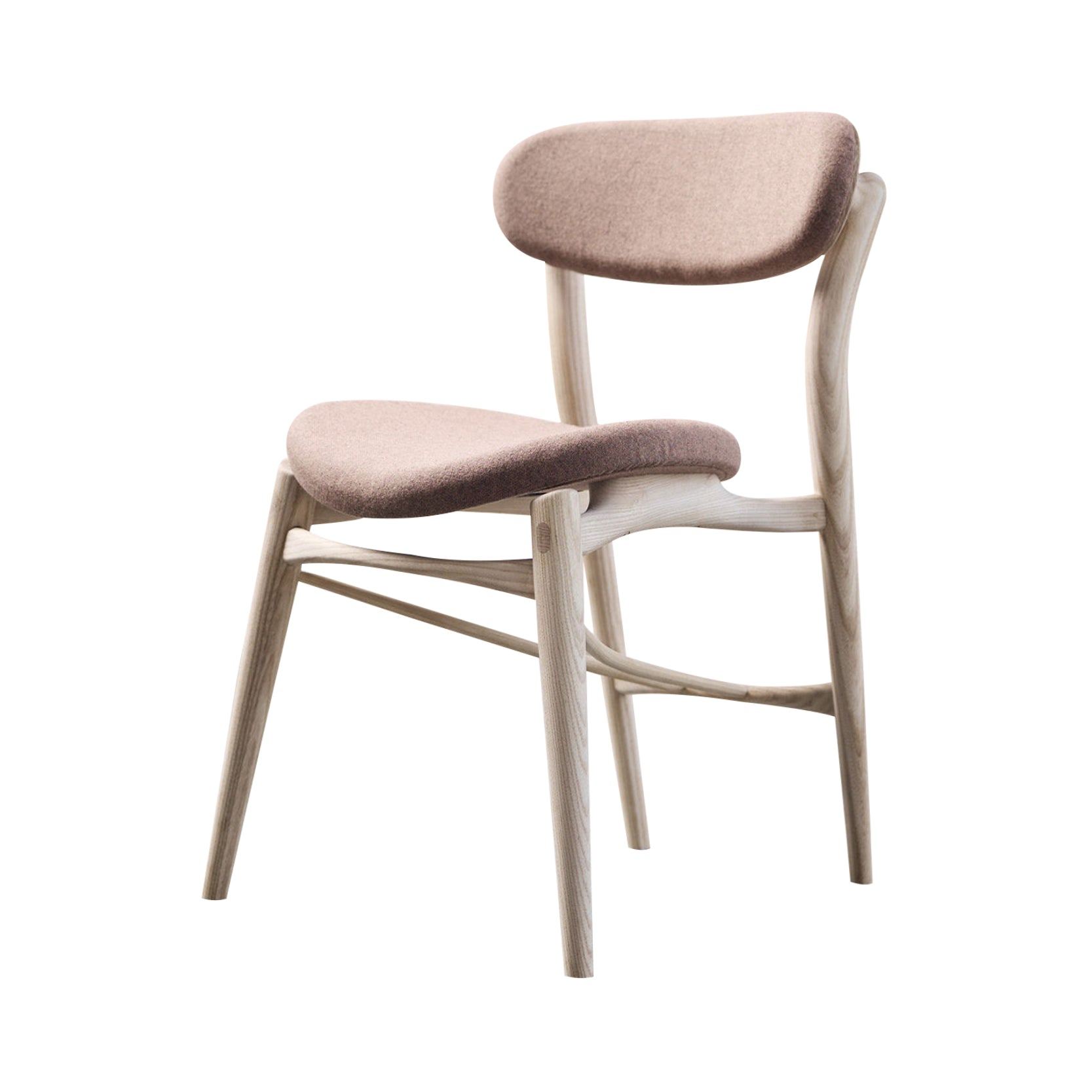 Fjoon Dining Chair: White Ash