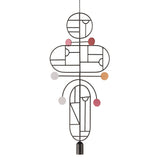 Wooden Dots Suspension Lamp: Oval + Circle with Stem + Circle + Horizontal + Vertical Oval + Graphite + 2 Stem + 1 Curled Stem + Graphite + White + Pink + Orange + Red