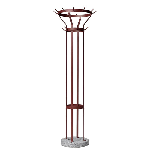 Marcel Coat Stand: Wine Red