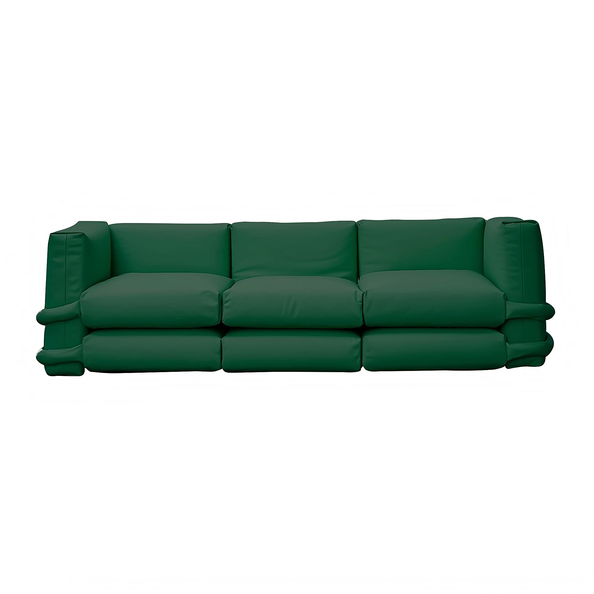 Pillow Modular Sofa: Leather + Configuration 3