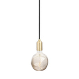 Brass Pendant: With Tinted Bulb - Voronoi I