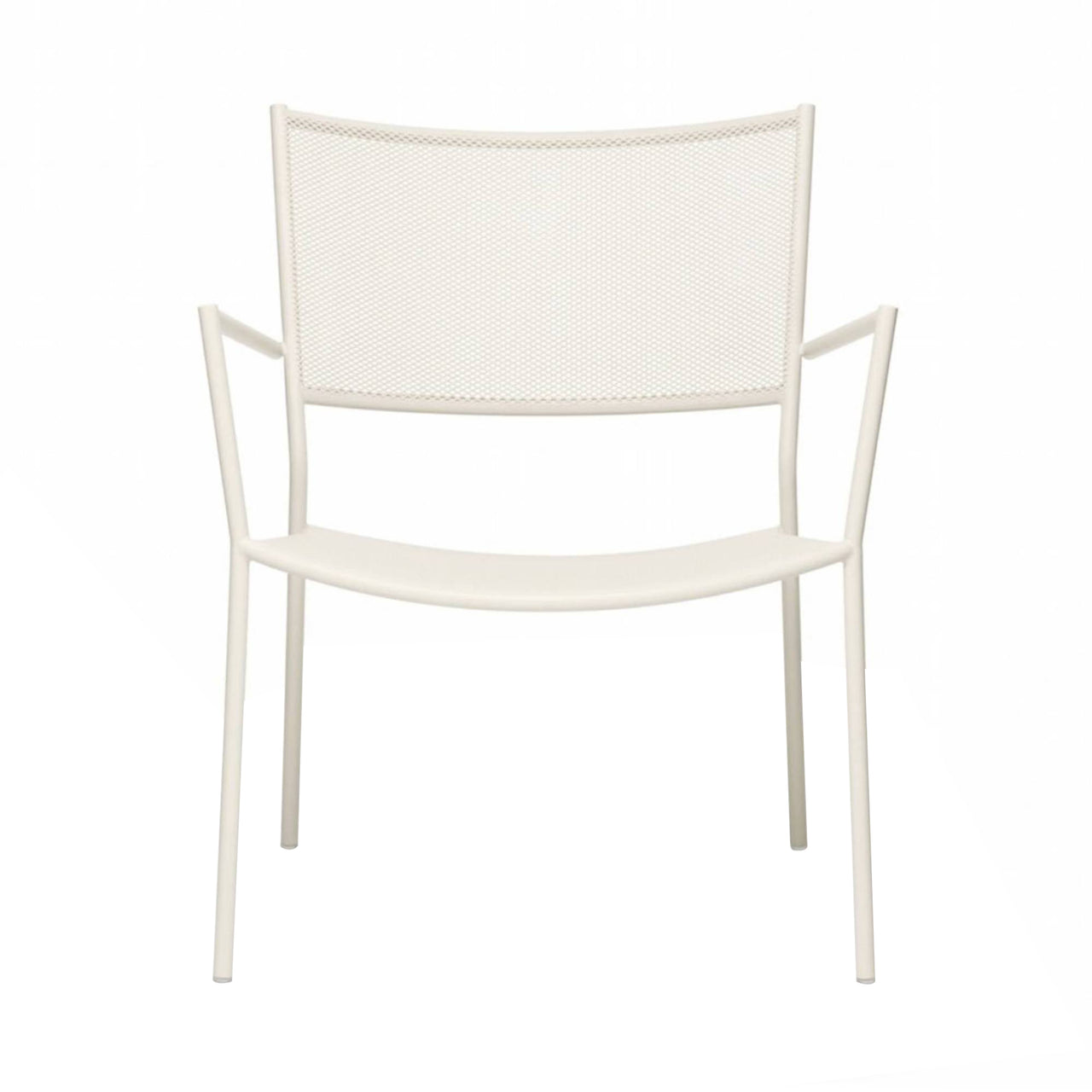 Jig Mesh Easy Chair: Ivory