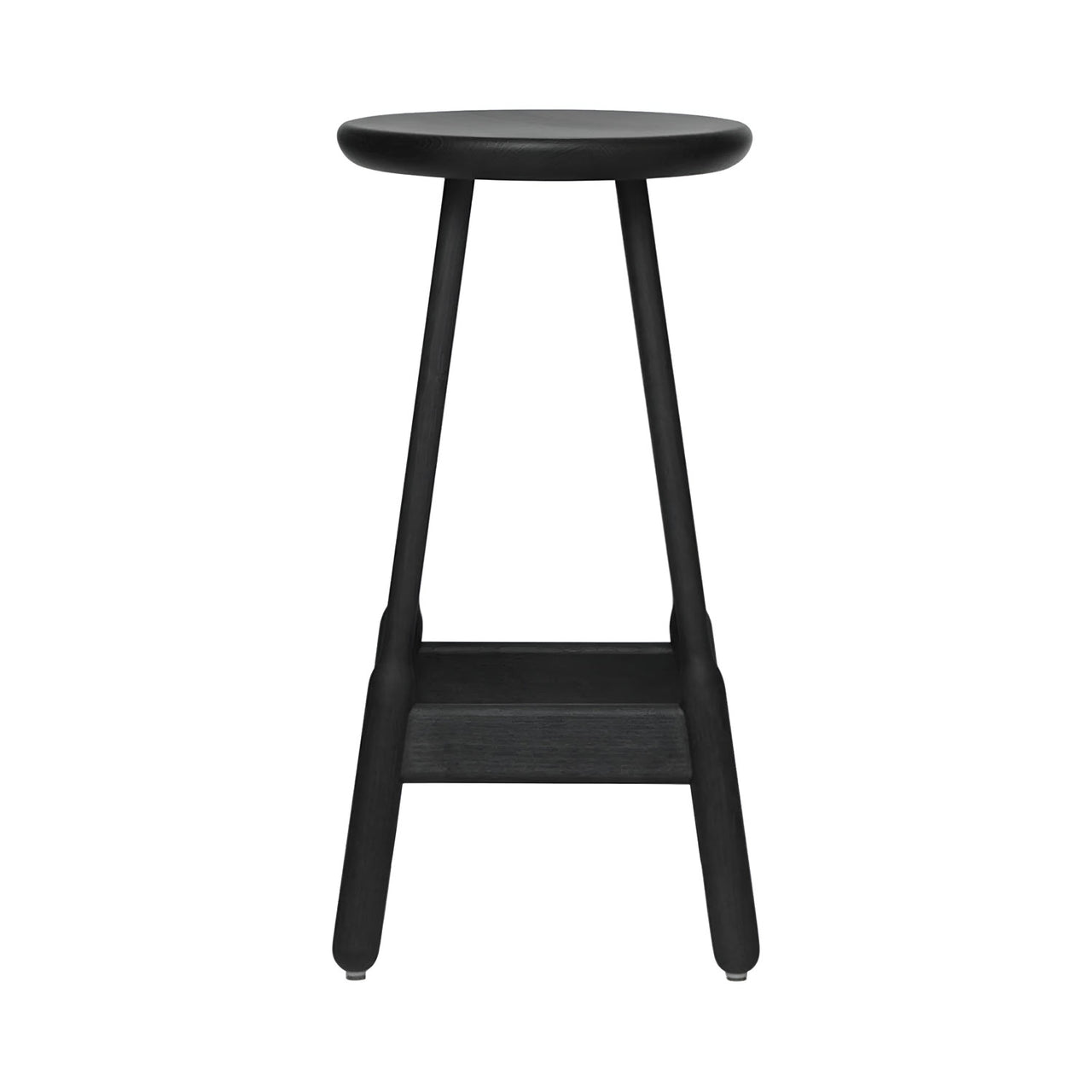Albert Bar + Counter Stool: Bar + Black Stained Ash