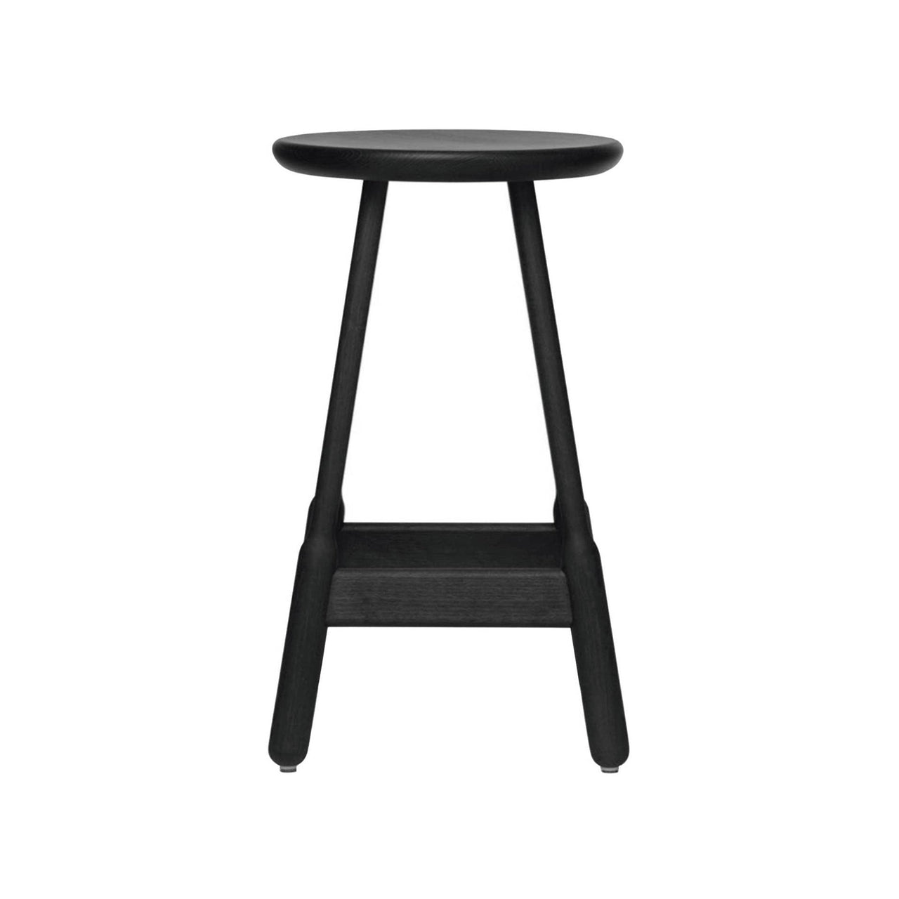 Albert Bar + Counter Stool: Counter + Black Stained Ash