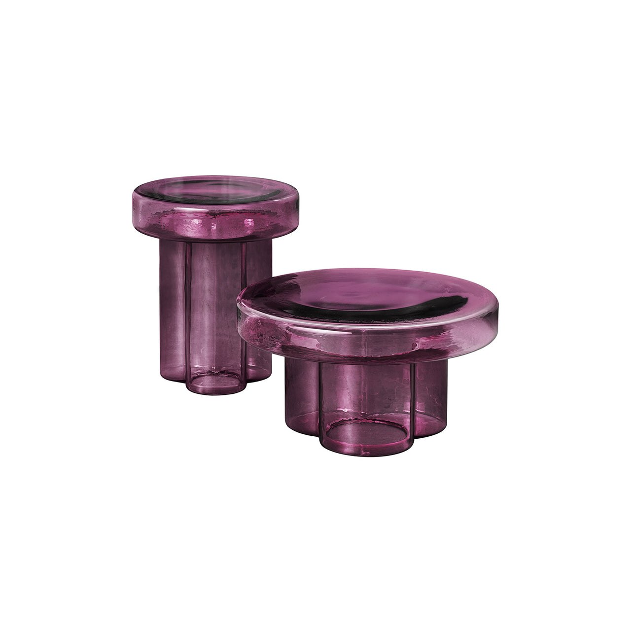 Soda Coffee + Side Table: Side Table + Coffee Table +  Amethyst