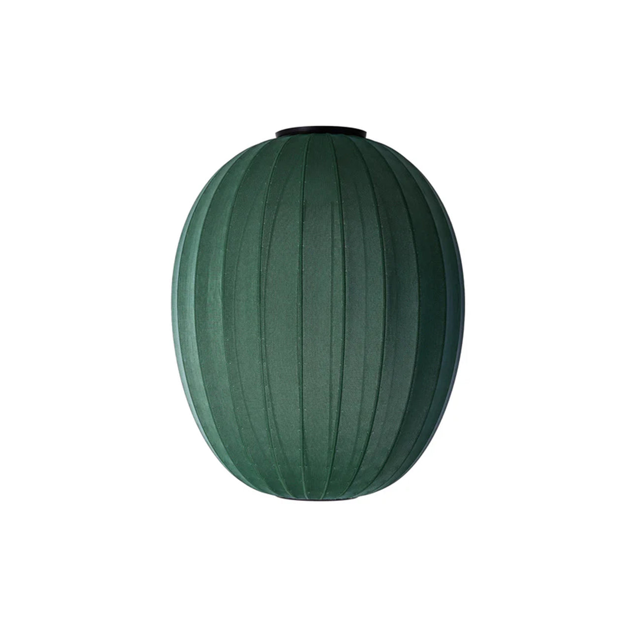 Knit-Wit High Oval Ceiling Lamp: Tweed Green