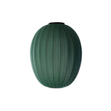 Knit-Wit High Oval Ceiling Lamp: Tweed Green