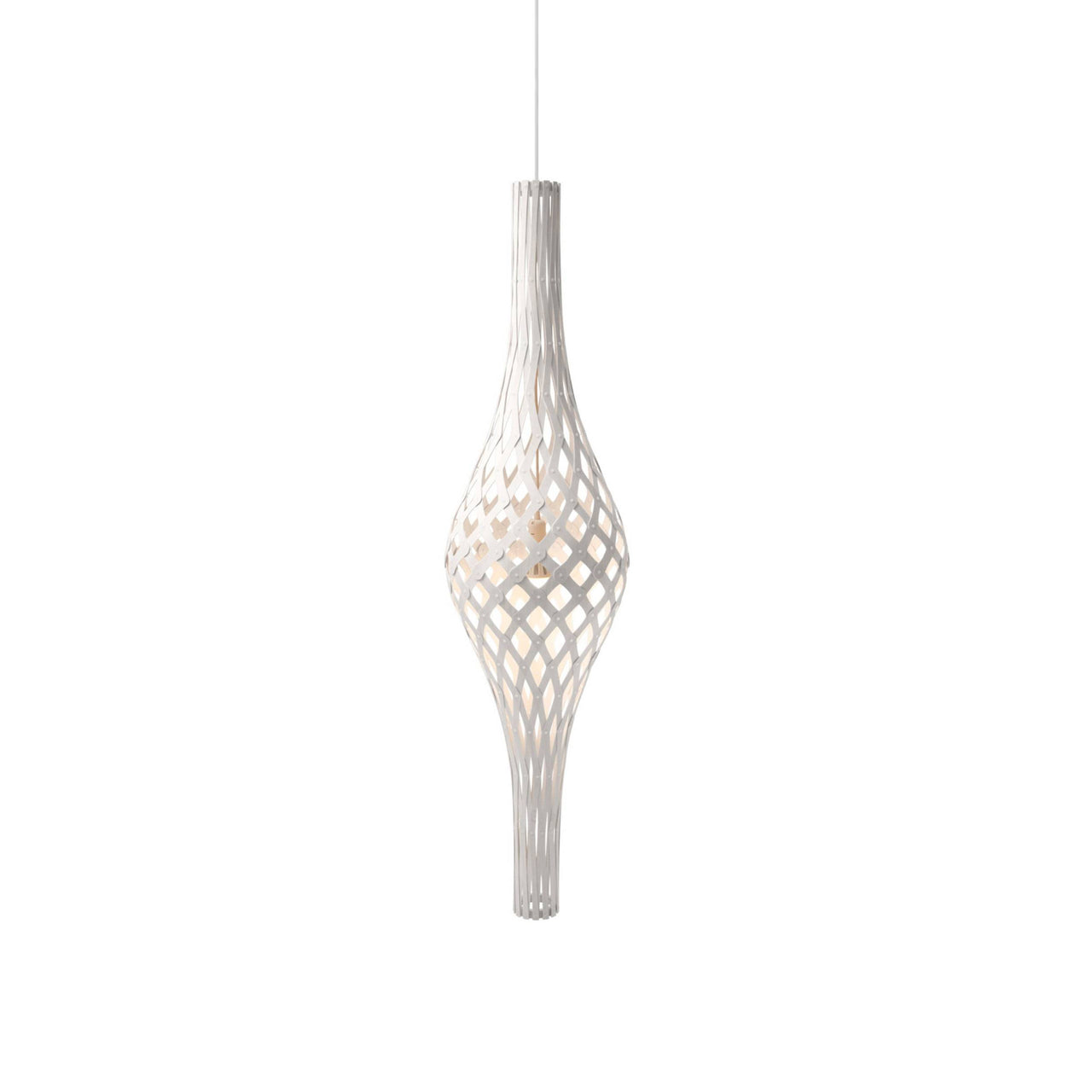 Nikau Full Pendant Light: White + White