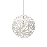 Floral Pendant Light: Large + White + White