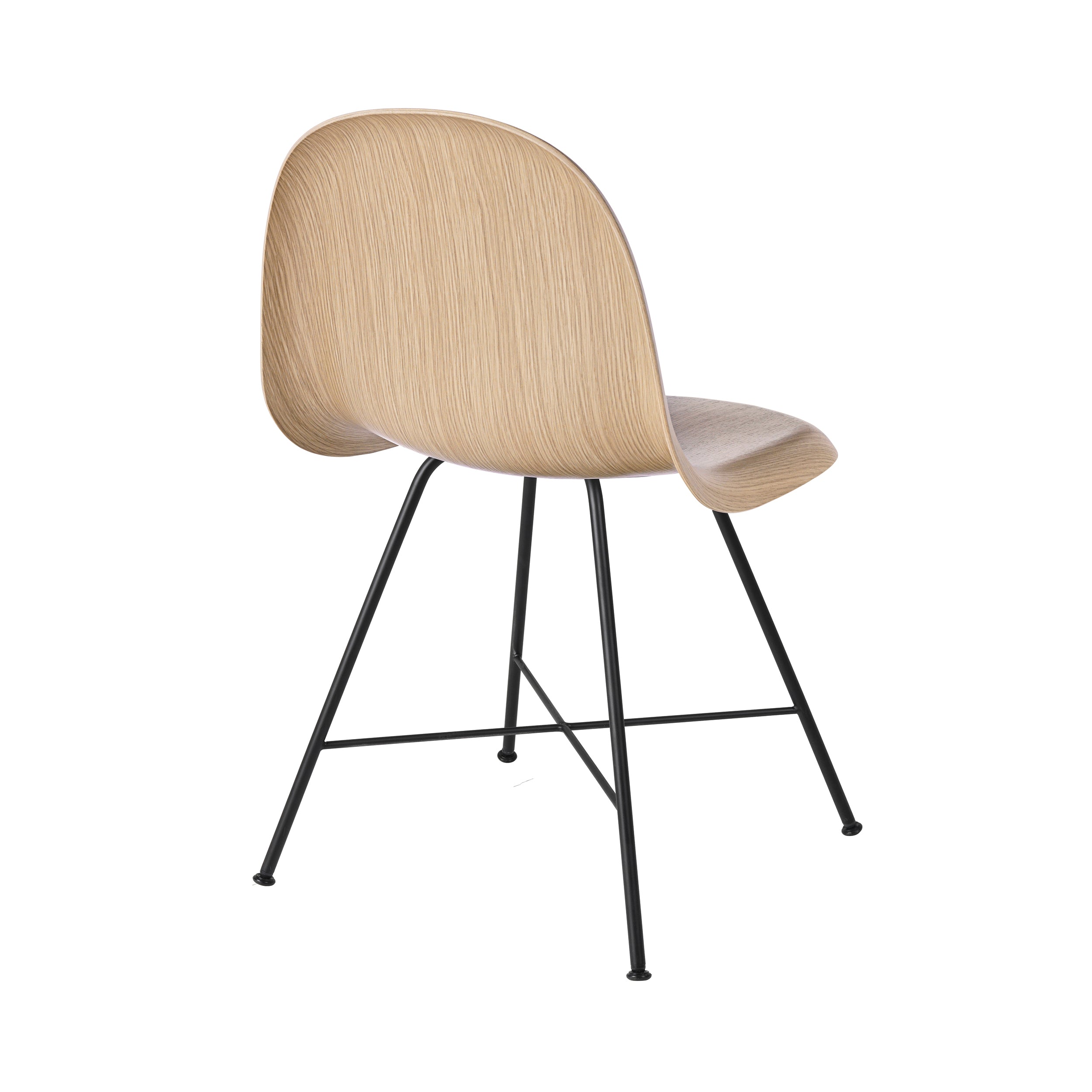 3D Dining Chair: Center Base + Oak