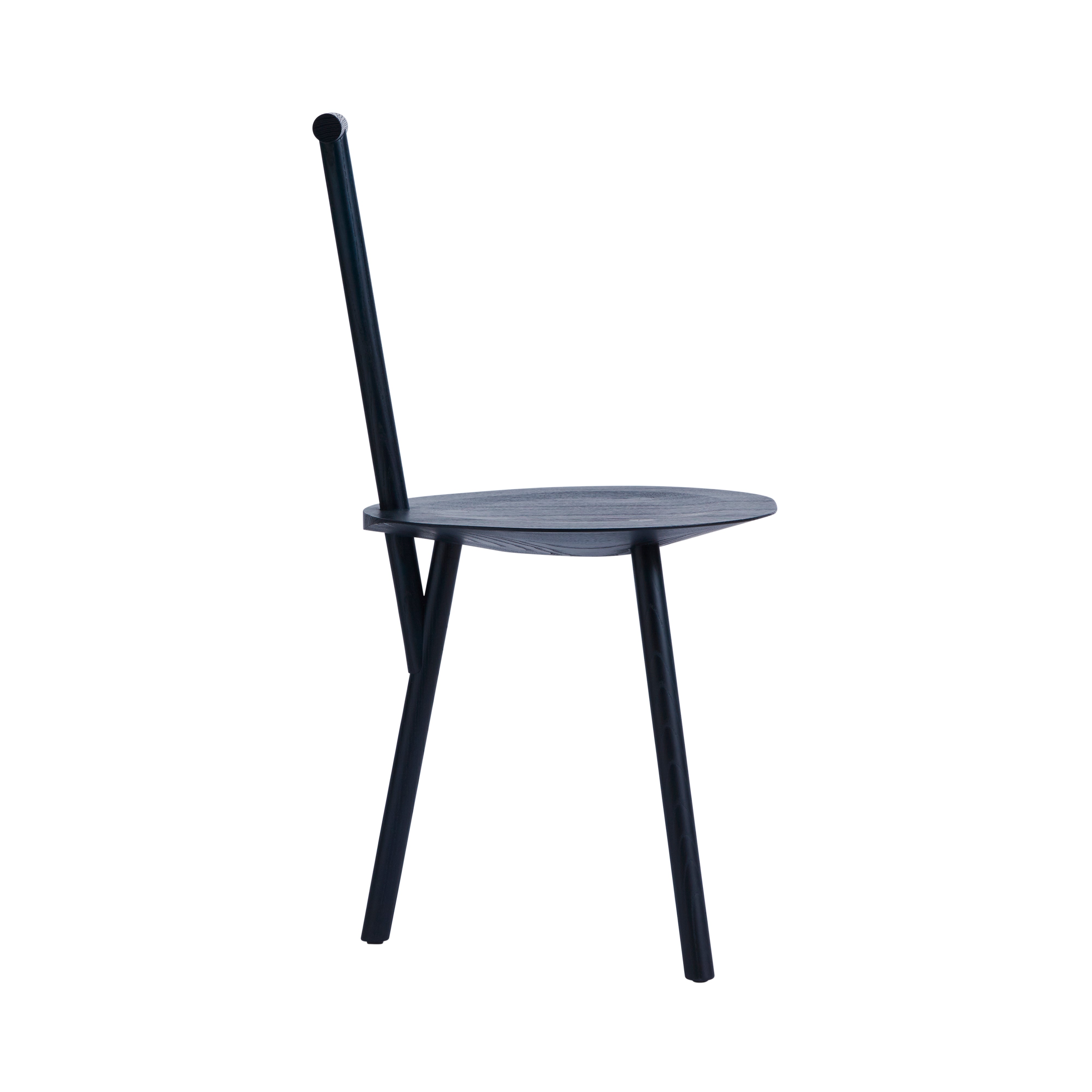 Spade Chair: Stained Navy Blue