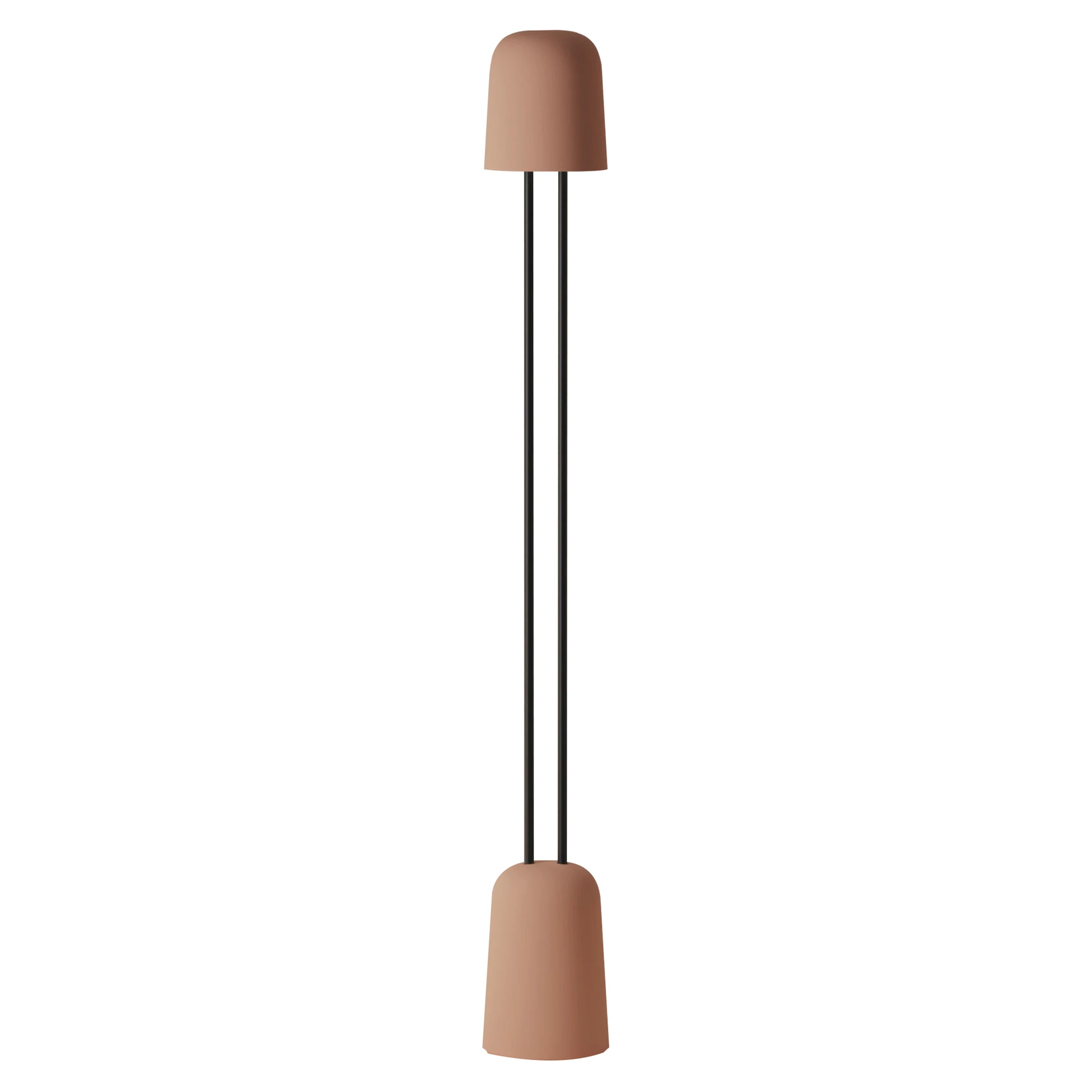 Gio Floor Light: Blossom + Black