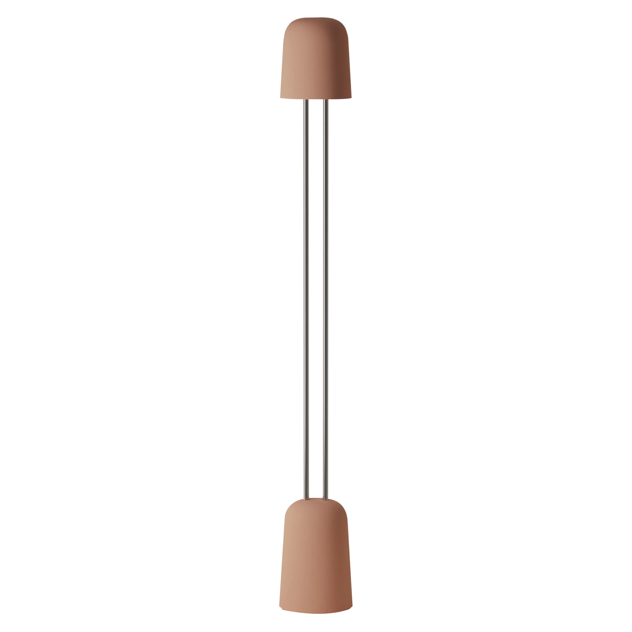 Gio Floor Light: Blossom + Chrome