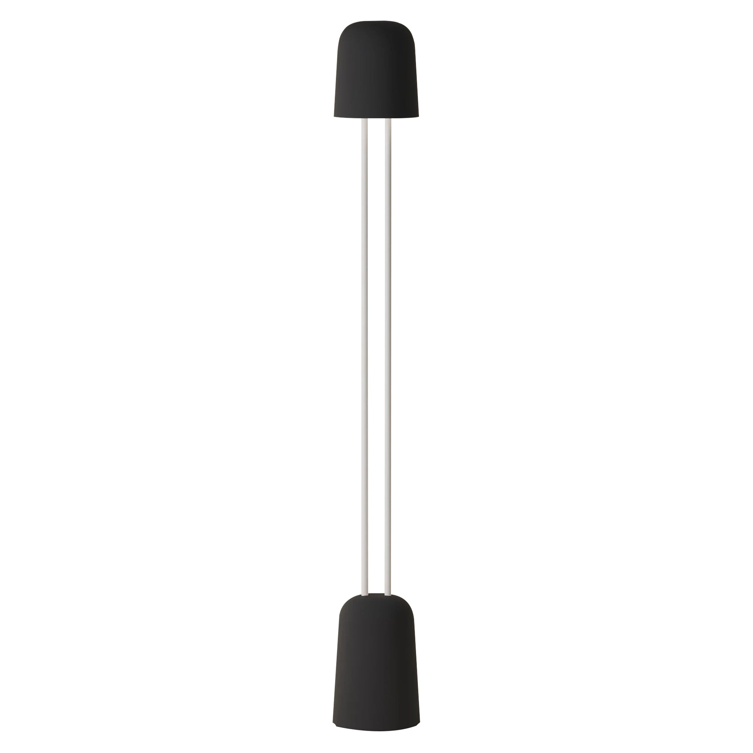 Gio Floor Light: Carbon + White