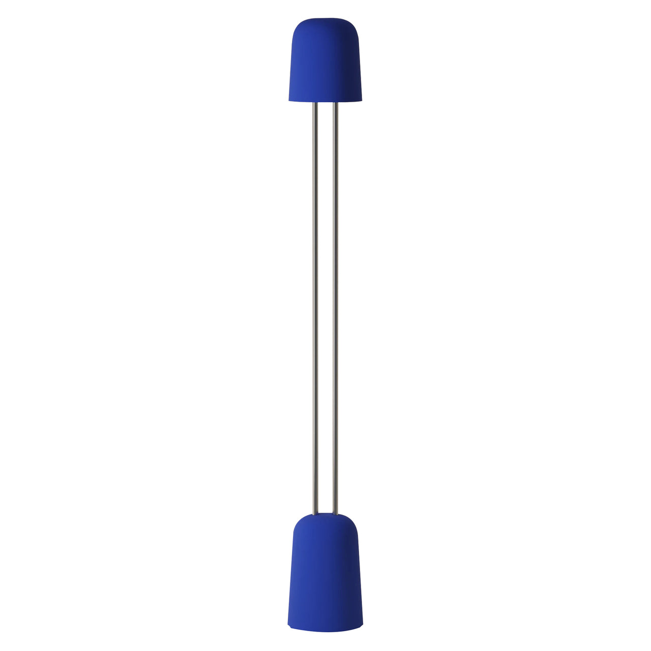 Gio Floor Light: Cobalt + Chrome