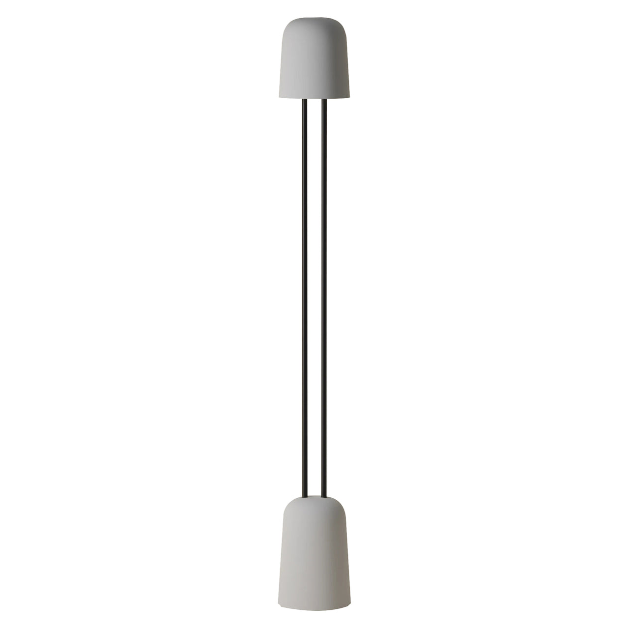 Gio Floor Light: Mist + Black