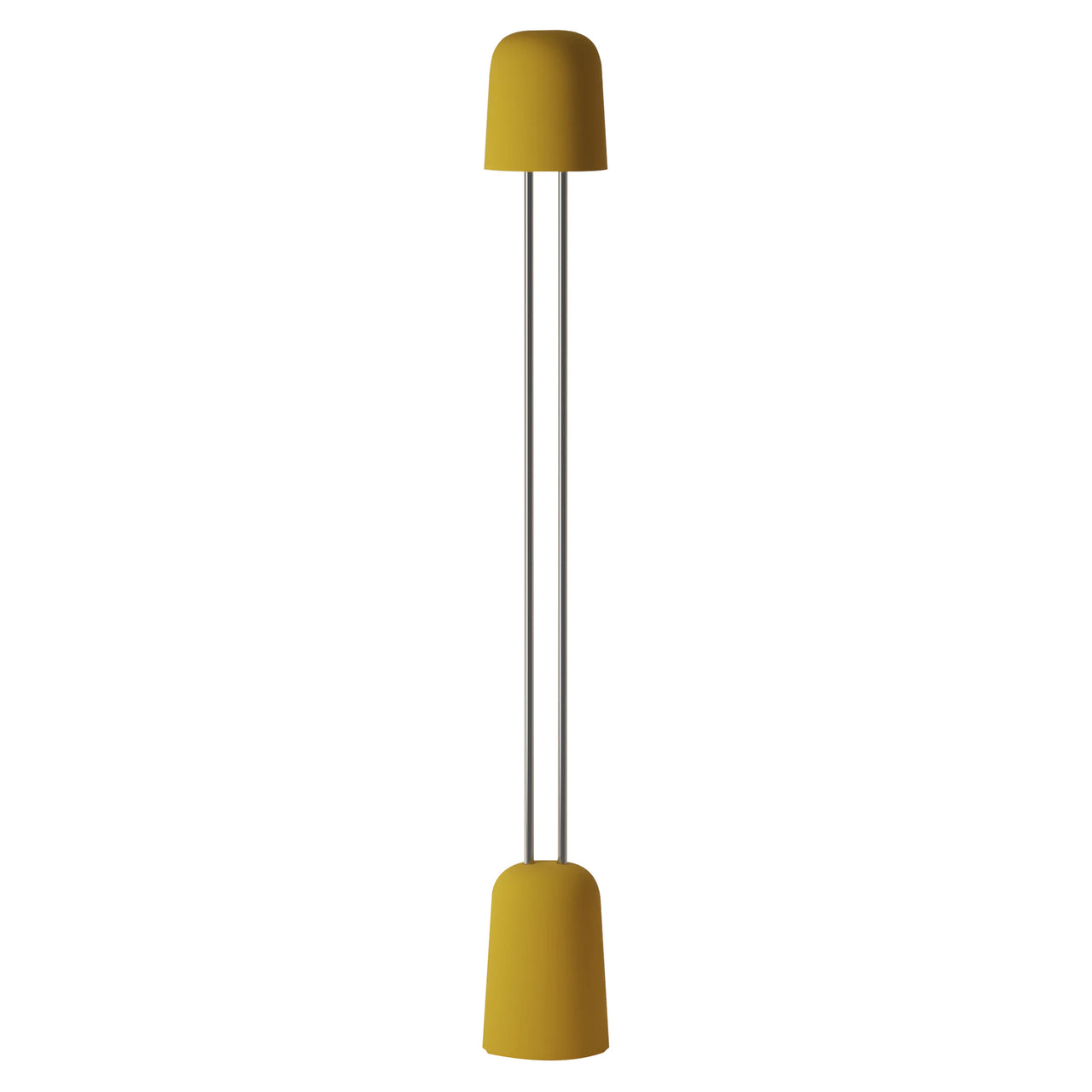 Gio Floor Light: Mustard + Chrome