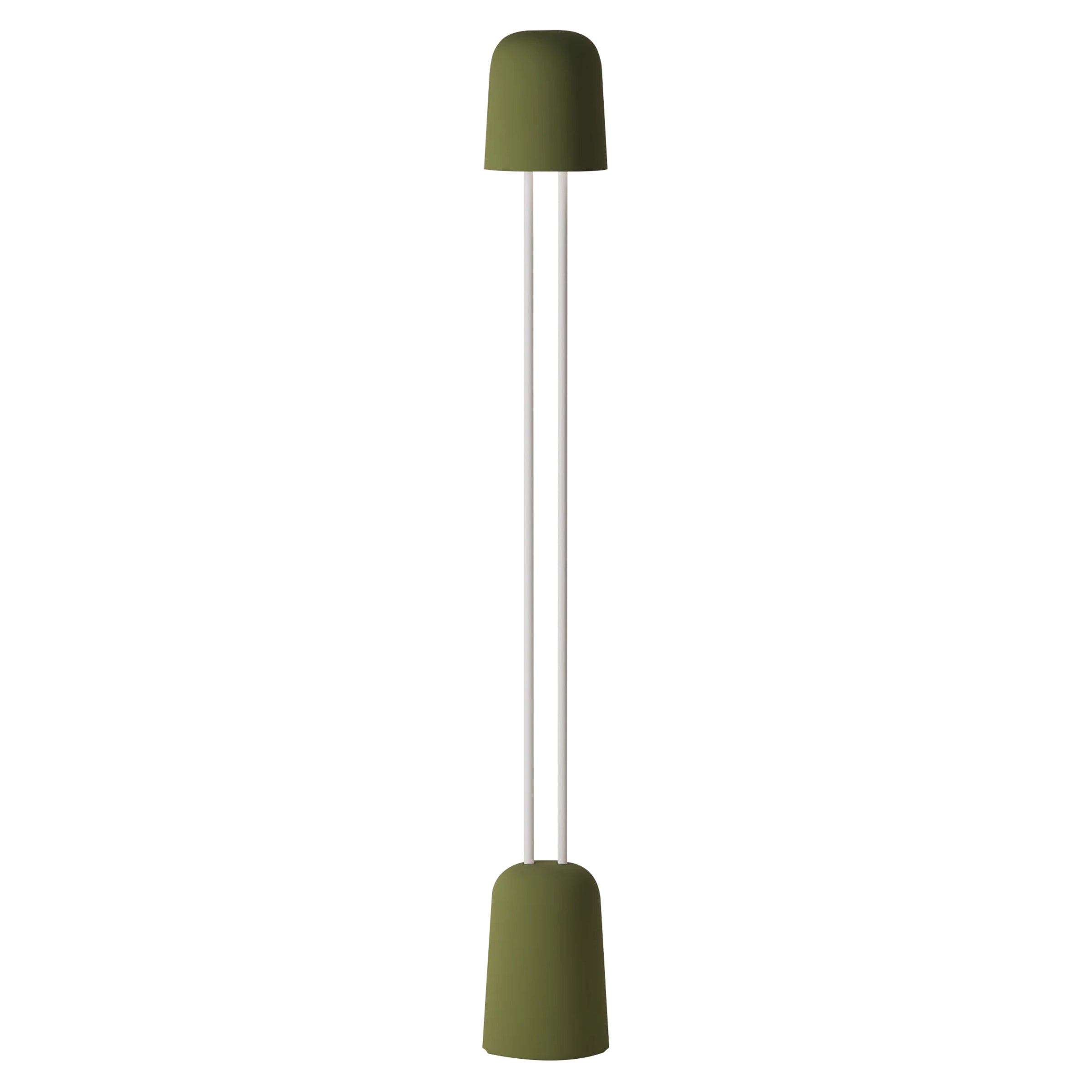 Gio Floor Light: Olive + White