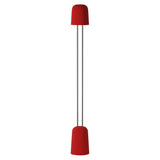 Gio Floor Light: Poppy + Chrome