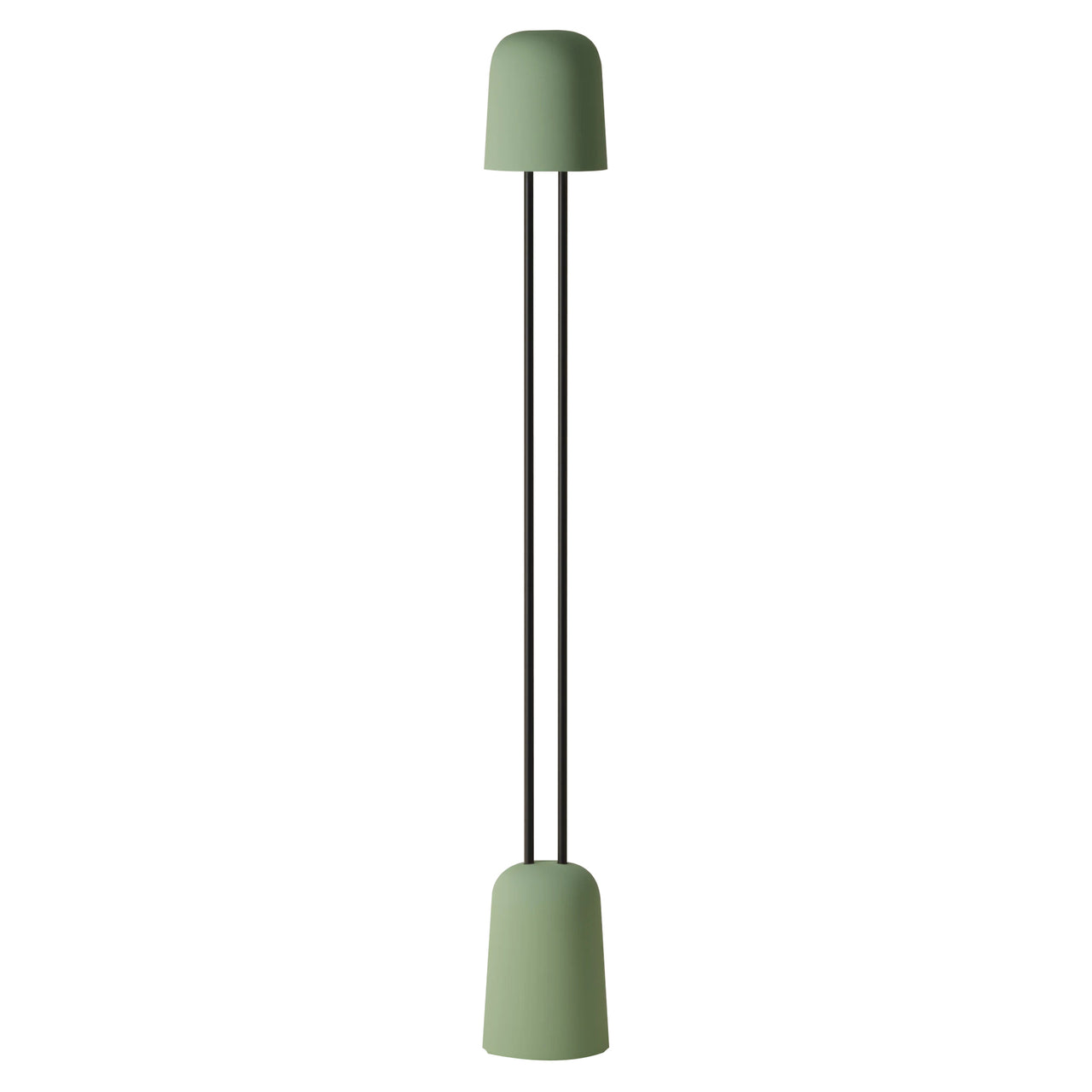 Gio Floor Light: Sage + Black