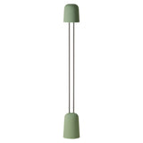 Gio Floor Light: Sage + Chrome