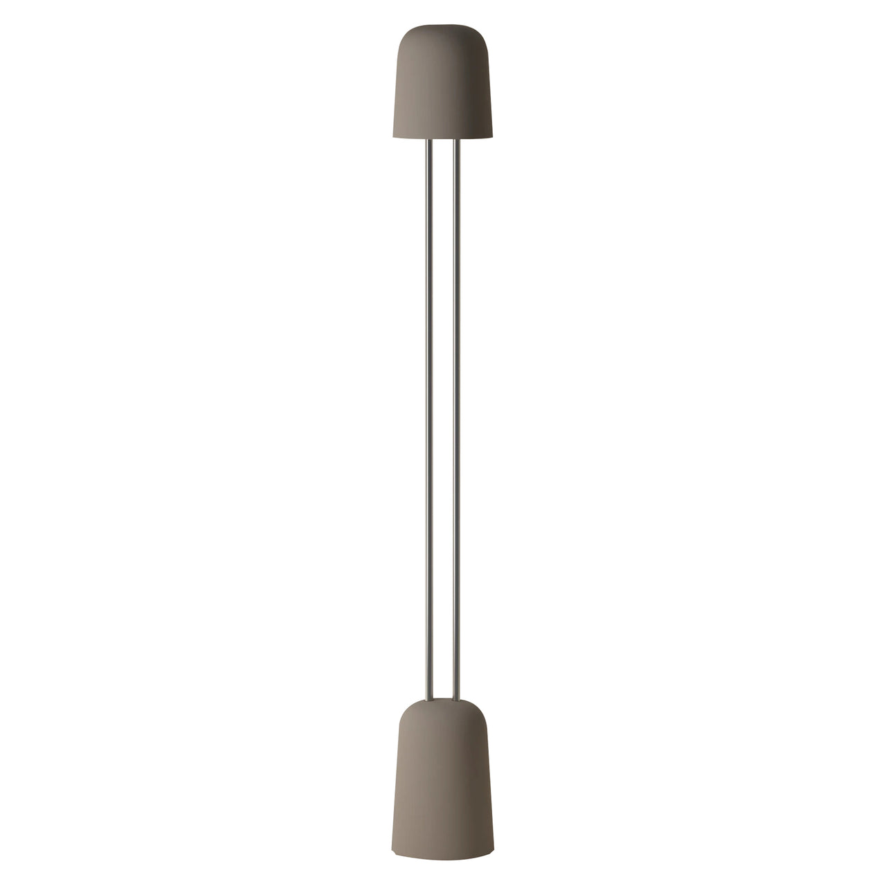 Gio Floor Light: Smoke + Chrome