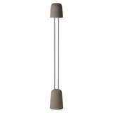 Gio Floor Light: Smoke + Chrome