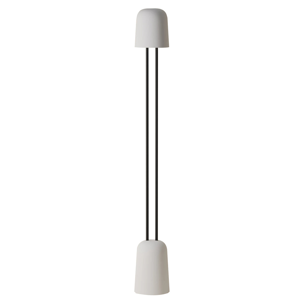 Gio Floor Light: Snow + Black