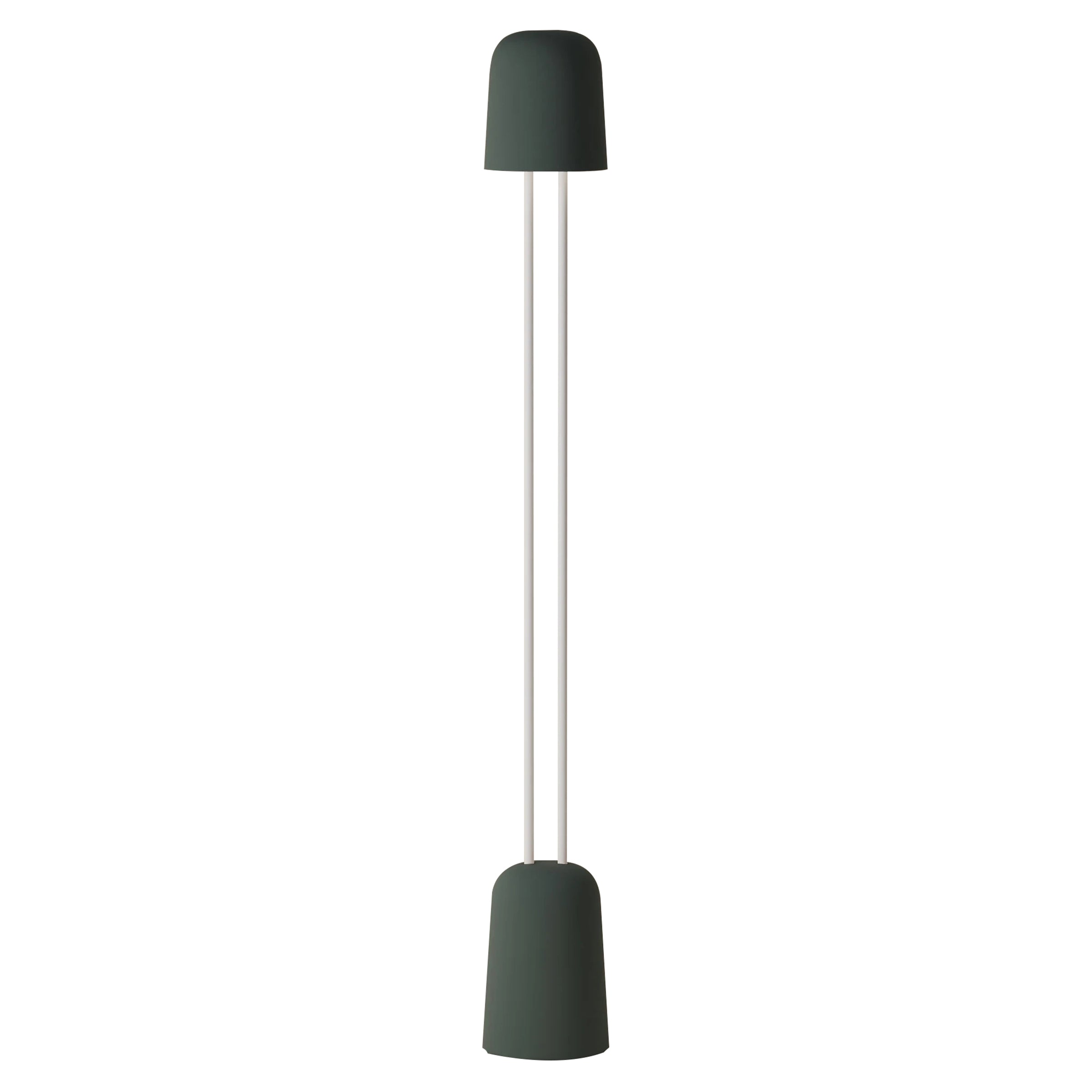 Gio Floor Light: Spruce + White