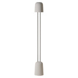 Gio Floor Light: Stone + Chrome
