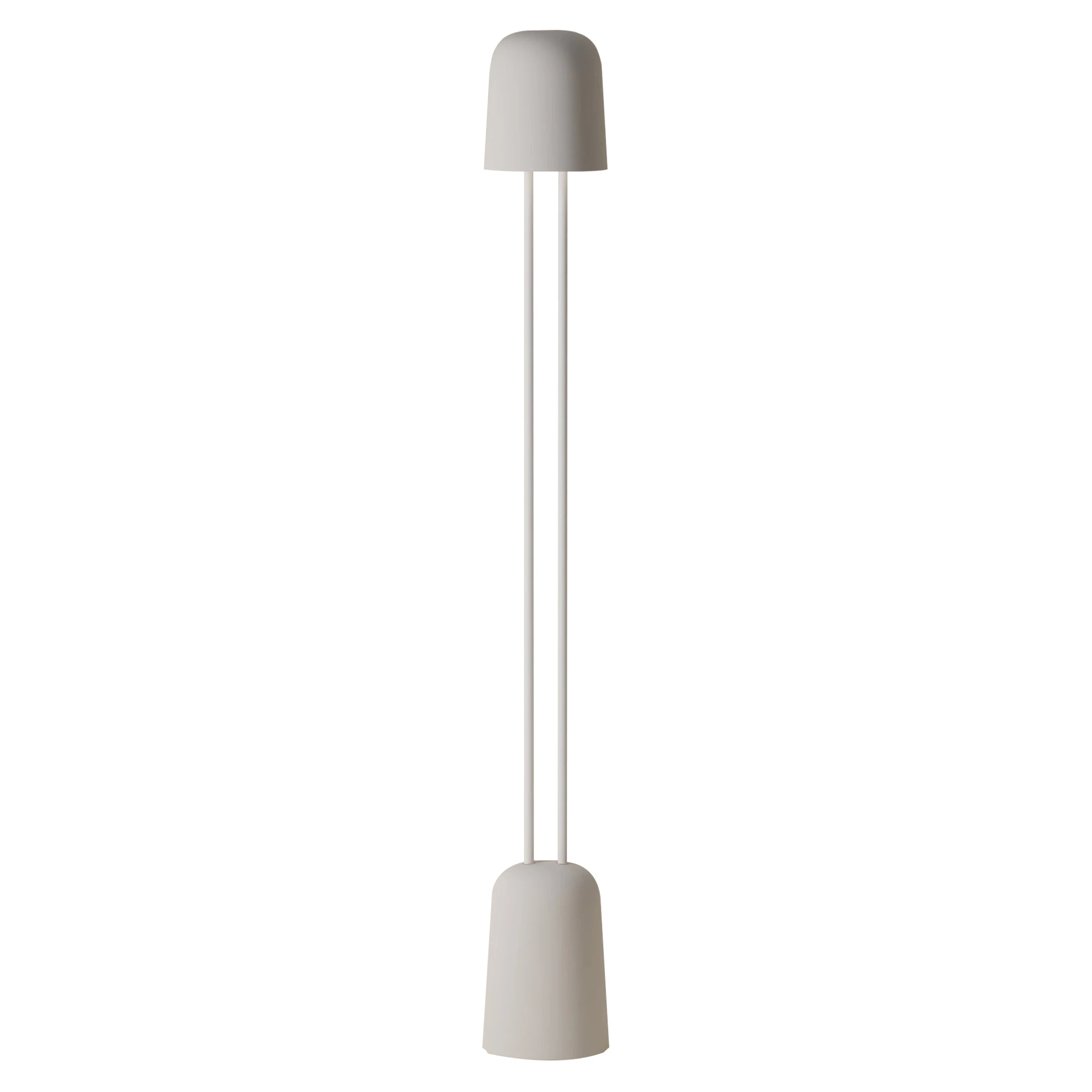 Gio Floor Light: Stone + White