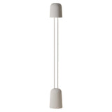 Gio Floor Light: Stone + White