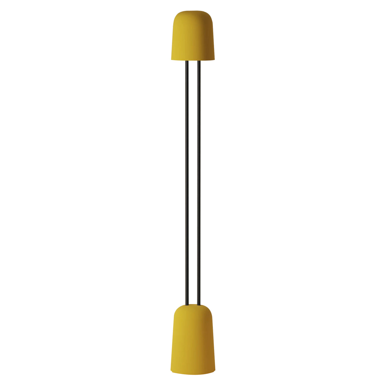 Gio Floor Light: Sunrise + Black