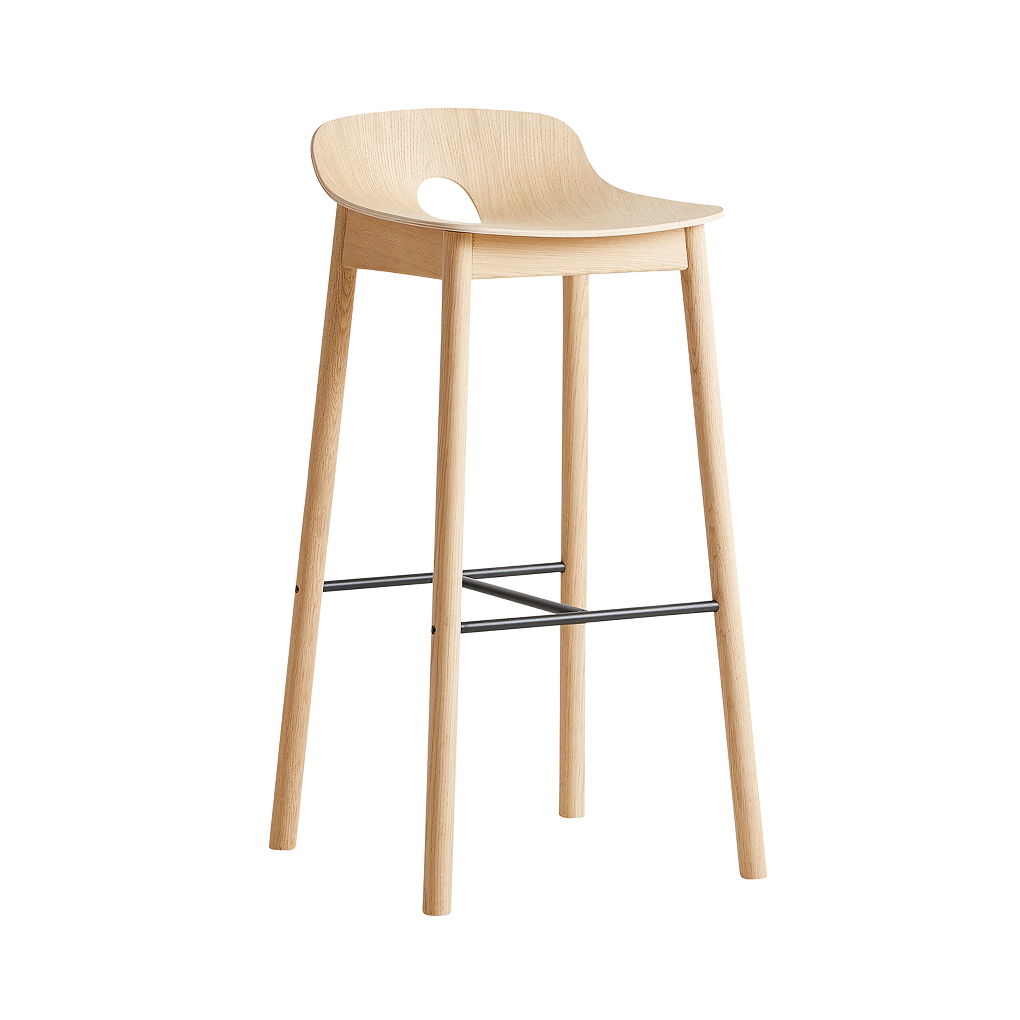 Mono Bar + Counter Stool: Bar + White Pigmented Oak